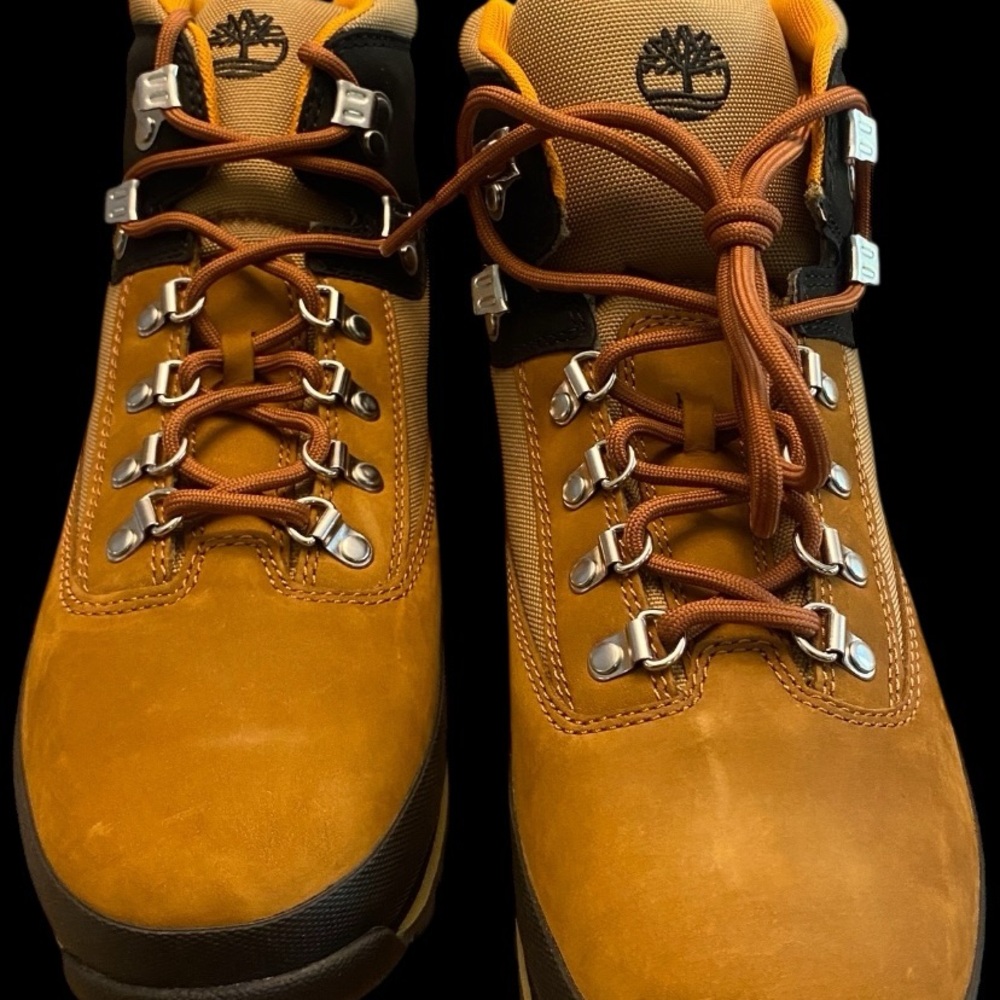 Timberland Euro Hiker Tan and Black Nubuck Boots